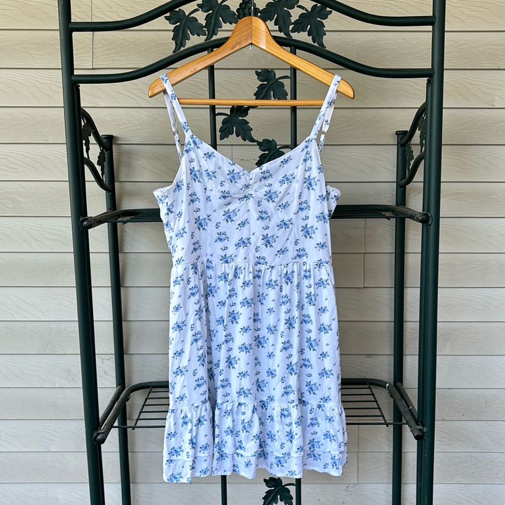 White floral dress